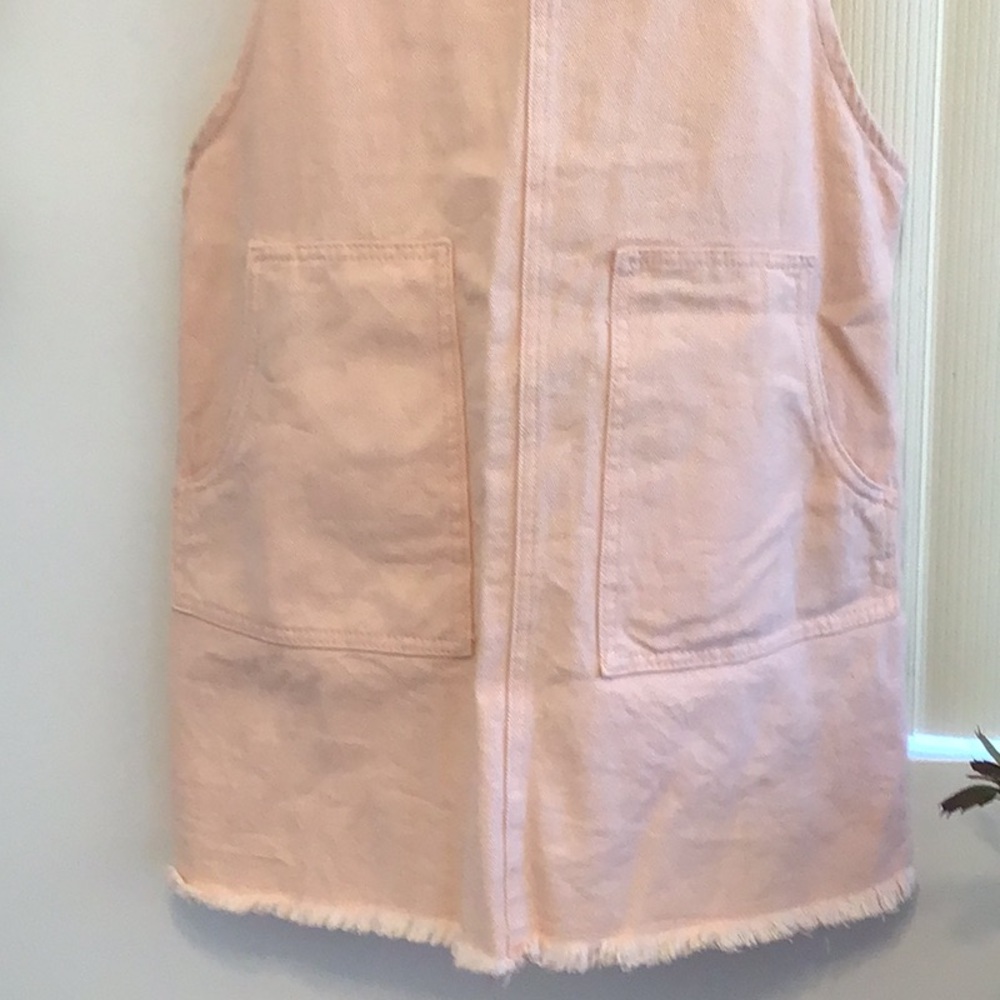‘Cotton On’ Baby Pink Denim Skirt Overalls - Picture 4 of 5